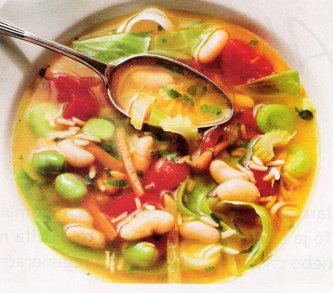 Zeleninová polévka s knedlíčky