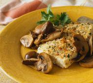 Filety z ryby na houbách