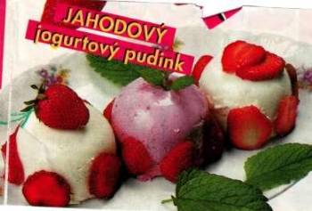 Jahodový jogurtový pudink