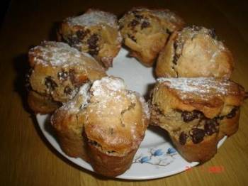 263.skořicové muffinky s hořkou čokoládou od korcka