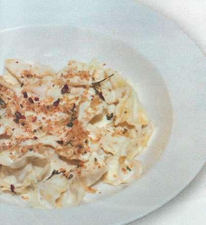 Farfalle s mascarpone a pangratattou